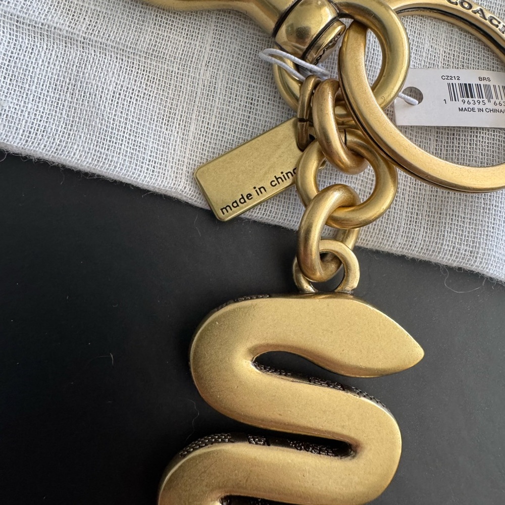 Coach Lunar New Year Snake Bag Charm NWT - Picture 7 of 7